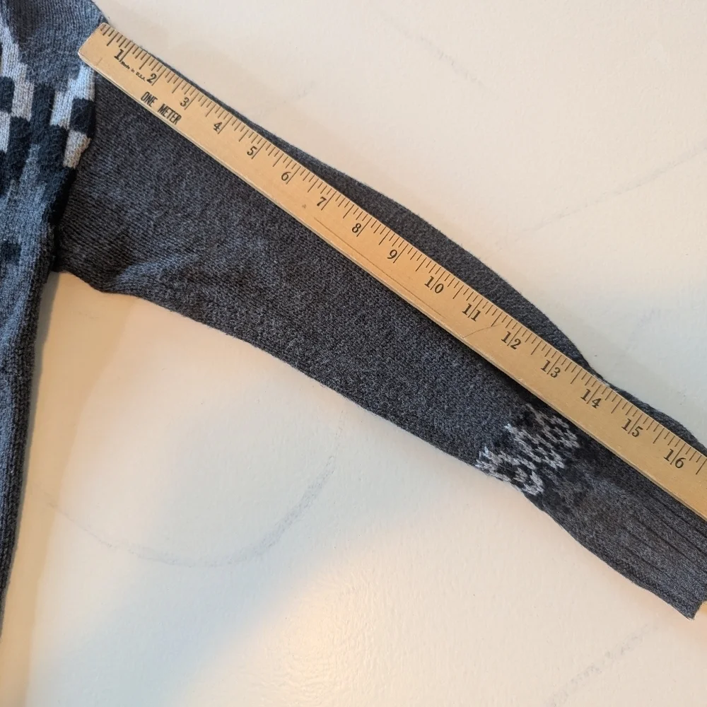 The Limited Women's Charcoal Geometric Cardigan, Size Medium